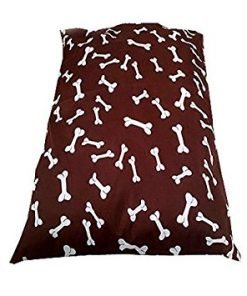 Brown Bones Pet Dog Bed Cushion
