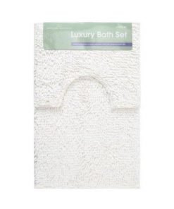 White bath mat