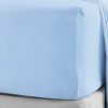 BLUE 100% Brushed Cotton Thermal Extra Deep Fitted Sheet
