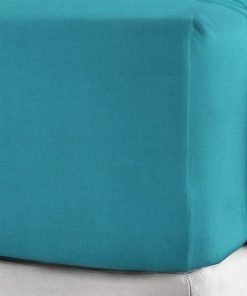TEAL 100% Brushed Cotton Thermal Extra Deep Fitted Sheet